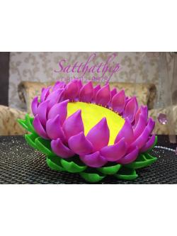 ถาดบัว ประดิษฐ์จากดิน - ฐานบัว ประดิษฐ์จากดิน - พานบัว ประดิษฐ์จากดิน - ถาดบัวดินปั้น - ฐานบัวดินปั้น - พานบัวดินปั้น -Tray