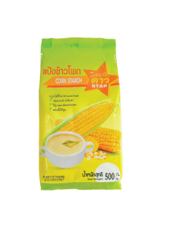 แป้งข้าวโพด ตราดาว บรรจุ 500 กรัม