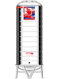 แทงค์น้ำสเตนเลส ตราท๊อปช้าง พื้นนูนทรงสูง ปริมาตร 700 ลิตร รุ่น TRH 700 **แถมลูกลอยฟรี**