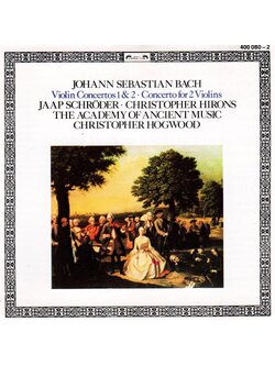 The Academy of Ancient Music – J.S. Bach: Violin Concertos 1&2/Concerto for 2 Violins / GERMANY / ปกมีจุดเหลือง / มีรอยบ้าง