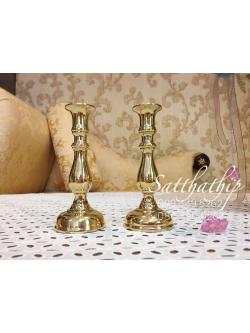 เชิงเทียนทองเหลือง (ขนาด สูง 5 นิ้ว)