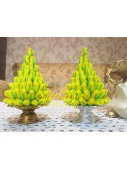 พานพุ่มดอกกุหลาบ ประดิษฐ์จากดิน [3 นิ้ว 850 บาท/คู่]