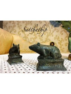 หนูมุสิกะ บริวารแห่งพระพิฆเนศ/ หนูทองเหลือง ล้อเนื้อชินถวายพระพิฆเนศ - Ganesha: Lord of Success