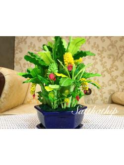 ต้นกล้วย - ต้นกล้วย ประดิษฐ์จากดิน - Banana tree