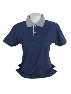 เสื้อโปโลสีกรม ปกสีเทาท็อปดราย พรีออเดอร์