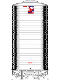 แทงค์น้ำสเตนเลส ตราท๊อปช้าง พื้นนูนทรงมาตรฐาน ปริมาตร 10000 ลิตร รุ่น TR 10000 **แถมลูกลอยฟรี**