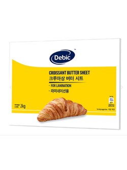 Debic Croissant Butter Sheet 2 Kg. เดบิค เนยครัวซอง 2 กก. (02-8255)