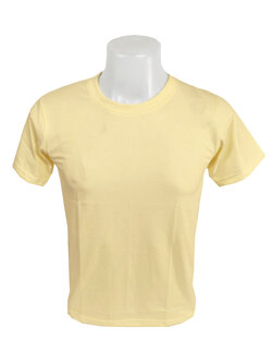 เสื้อยืด สีเหลืองคัสตาด