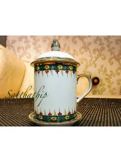 แก้วมัค เบญจรงค์ - แก้วน้ำ เบญจรงค์ - แก้วชา/กาแฟ เบญจรงค์ - แก้วเบญจรงค์