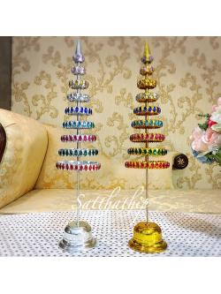 สูง 50 ซม. l ฉัตร - ฉัตรเงินทอง - ฉัตร 9 ชั้น