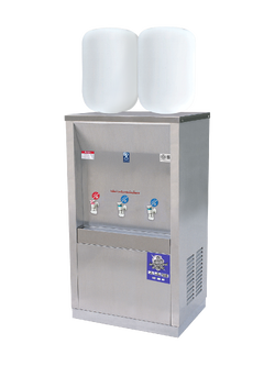 ตู้ทำน้ำร้อน น้ำเย็นสแตนเลส แบบเติมน้ำ แผงร้อน รุ่น MCH-3PW-1 (ไม่รวมถังน้ำ)