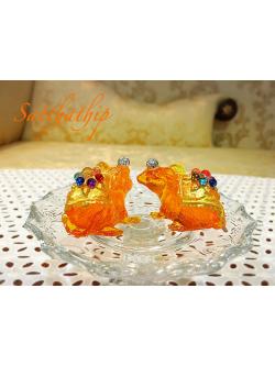 หนูมุสิกะ แต่งองค์ (ราคาเป็นคู่) บริวารแห่งพระพิฆเนศ/ หนูเรซิ่น ถวายพระพิฆเนศ - Ganesha: Lord of Success