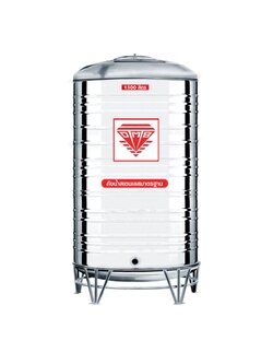 แทงค์น้ำสเตนเลส ตราDMB พื้นนูนทรงสูง ปริมาตร 1500 ลิตร รุ่น AMCX-1500 **แถมลูกลอยฟรี**