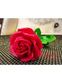 ดอกกุหลาบ สีแดง ประดิษฐ์จากดิน - ดอกกุหลาบ - Rose Flower