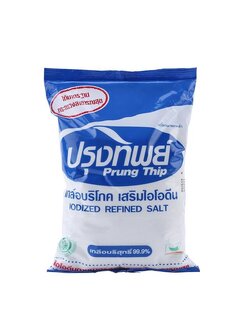 เกลือปรุงทิพย์ 1 kg. Prung Thip Iodized Refined Salt 1 kg. (06-7553)