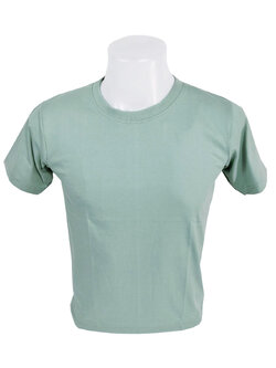 เสื้อยืด คอกลม สีเขียวเบบี้กรีน เขียวพาสเทลเข้ม