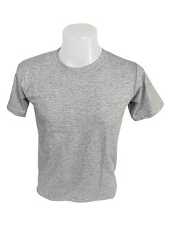 เสื้อยืดคอกลม สีเทากลาง ท็อปดราย