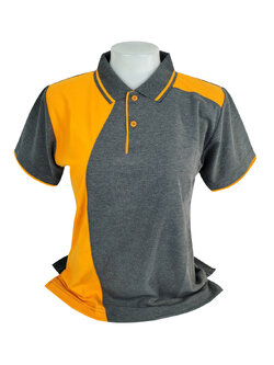 เสื้อโปโลหญิง สีเทาเข้มท็อปดราย