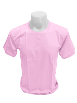 เสื้อยืด สีชมพูอ่อน