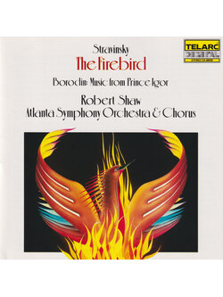 Stravinsky, Borodin, Robert Shaw, Atlanta Symphony Orchestra And Chorus – The Firebird / Music From Prince Igor / JAPAN / ปกมีจุดเหลือง / แผ่นดี