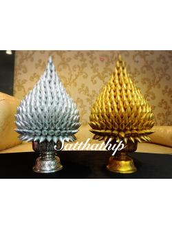 พานพุ่มดอกบัวเงินทอง