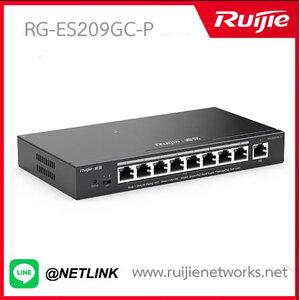 Reyee Cloud Managed Smart Switch for IP surveillance รุ่น RG-ES209GC-P