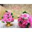 พานพุ่มดอกกุหลาบ - พานพุ่มดอกกุหลาบสีชมพู ประดิษฐ์จากดิน - Rose Flower - Phan bush