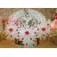 พวงมาลัยคริสตัล ยกดอก สีโทนขาว แดง - Crystal Garland
