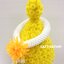 พานพุ่มดอกบานไม่รู้โรยประดิษฐ์ [6 นิ้ว/ 2,300บาท/คู่]