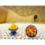 พานขนมลาดูและโมทกะ สำหรับถวายพระพิฆเนศ ประดิษฐ์จากดิน - Laddu and Modak
