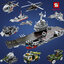 เลโก้จีน SY 1560 ชุด PLA.NAVY 8in1 (ต่อรวมกันเป็นเรือลำใหญ่ได้)