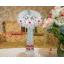 พวงมาลัยคริสตัล ยกดอก สีโทนขาว แดง - Crystal Garland