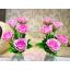 แจกันดอกกุหลาบ สีชมพู ประดิษฐ์จากดิน - ดอกกุหลาบ - Rose Flower