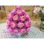 พานดอกบัว (สีชมพูอมม่วง) - พานดอกบัว ประดิษฐ์จากดิน - Phan bush