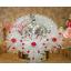 พวงมาลัยคริสตัล ยกดอก สีโทนขาว แดง - Crystal Garland