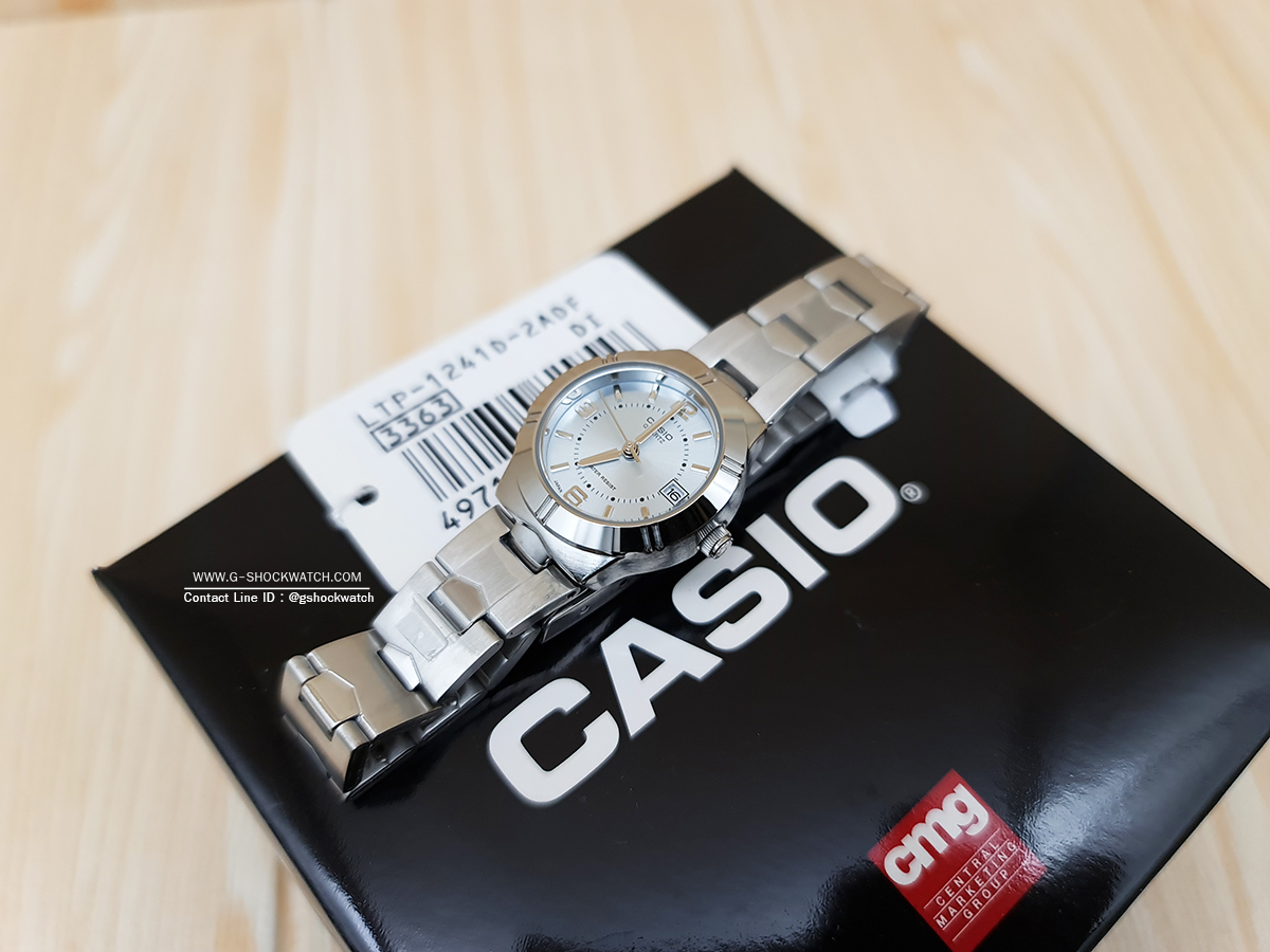 CASIO นาฬิกาข้อมือ นาฬิกากันน้ำ นาฬิกาของแท้ ประกันศูนย์ CMG 1 ปี รุ่น LTP-1241D-2A