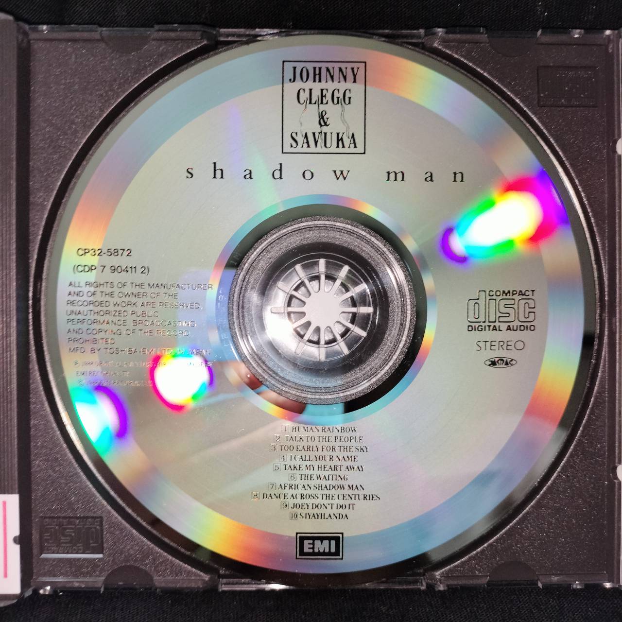 Johnny Clegg & Savuka – Shadow Man / JAPAN / แผ่นสวย
