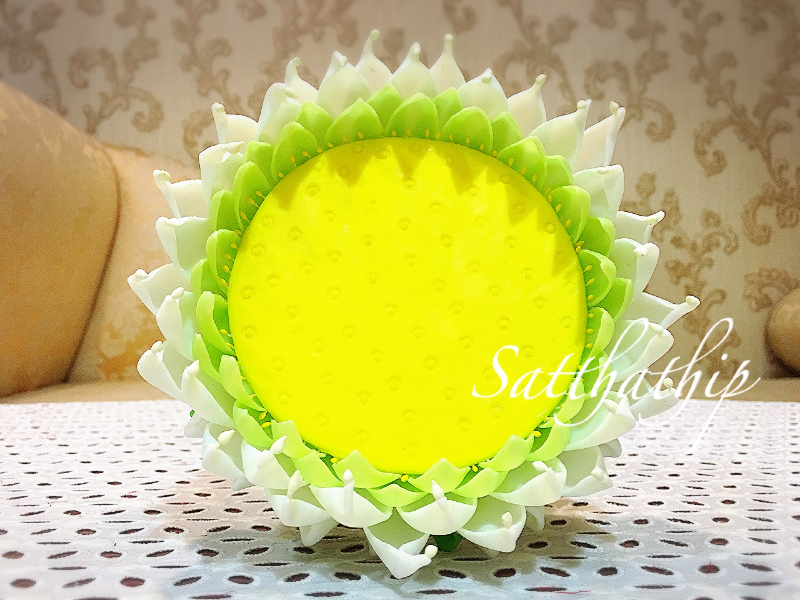 ถาดบัว ประดิษฐ์จากดิน - ฐานบัว ประดิษฐ์จากดิน - พานบัว ประดิษฐ์จากดิน - ถาดบัวดินปั้น - ฐานบัวดินปั้น - พานบัวดินปั้น -Tray