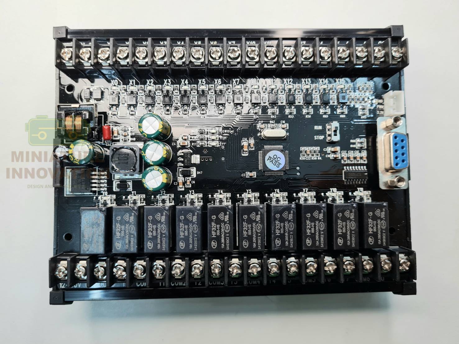 PLC FX2N - 24MR GX PLC บอร์ดควบคุมการตั้งโปรแกรมได้ สำหรับงานอุตสาหกรรม พร้อมรางยึด