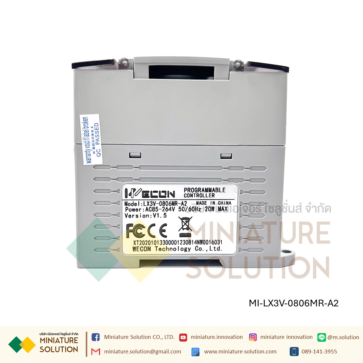 WECON PLC LX1V-0806MR-D 24VDC Suppout RS485 14 I/O LX3V-0806MR-A 32 I/O LX3V-1616MT LX3V-1616MR