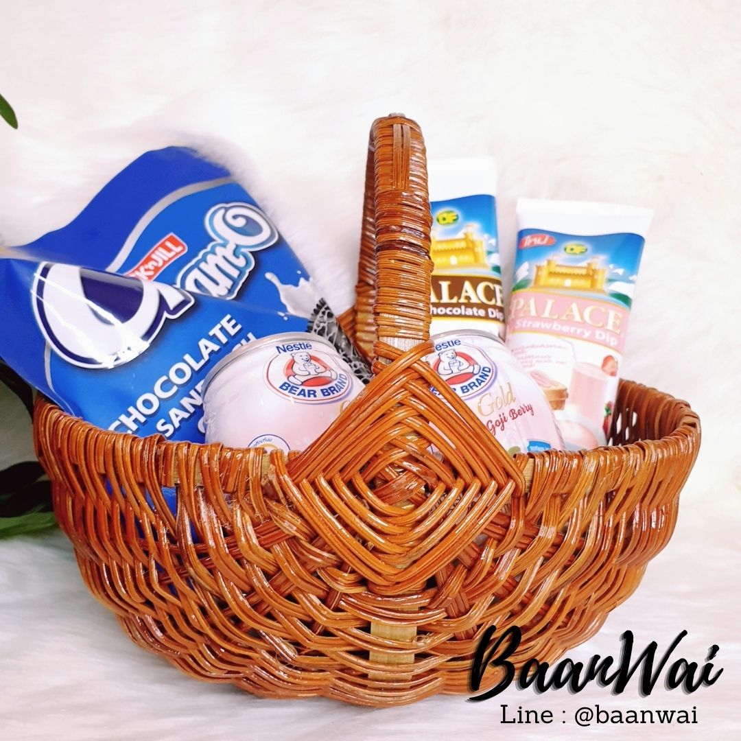 กระเช้าเฟิร์น กระเช้าใส่ผลไม้