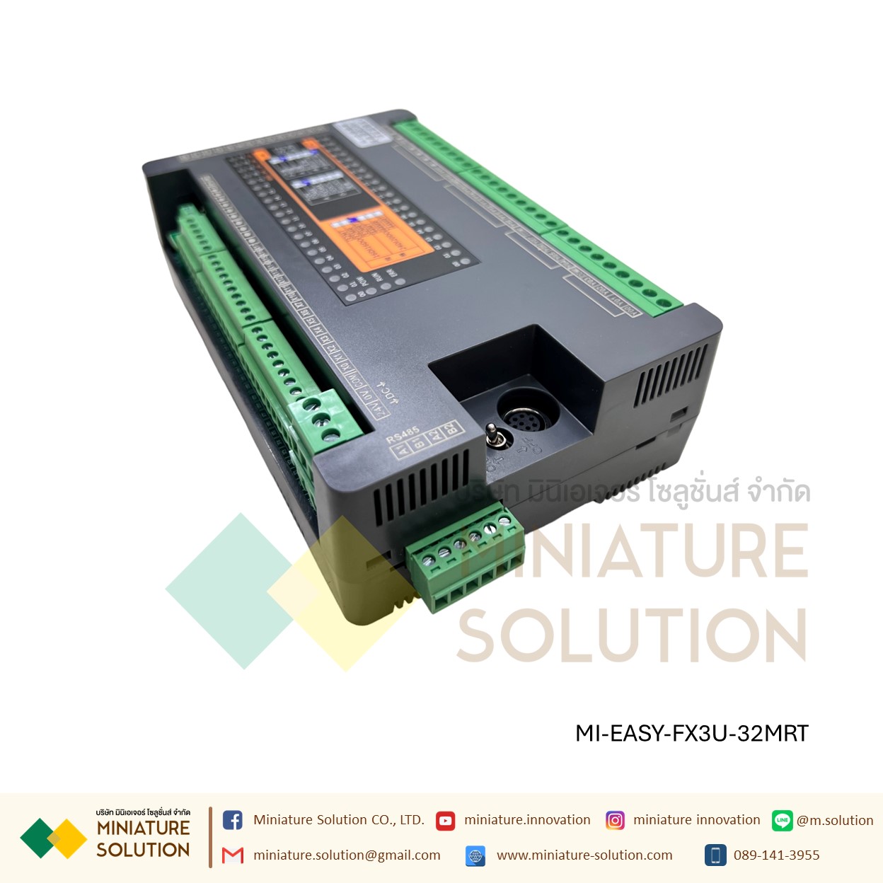EASYCON FX3U-32MRT 16IN/16OUT 10AD/1DA 10AD (VMANTC hybrid): 3U-32MRT (8MT8MR)