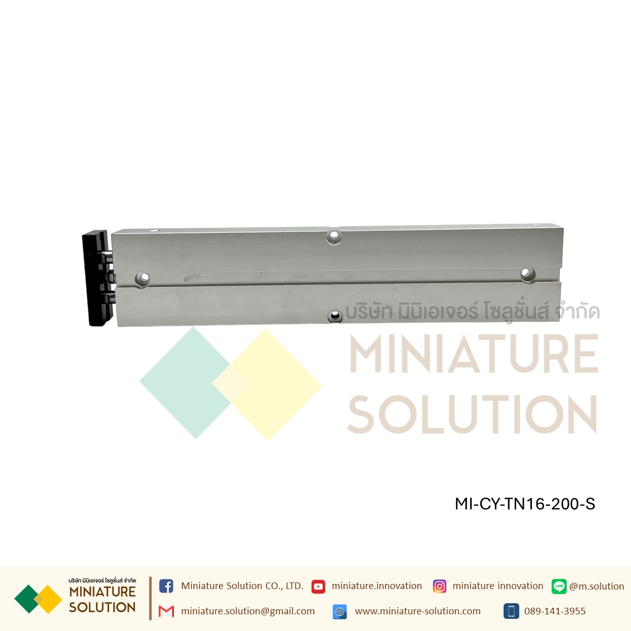 TN16 Series กระบอกสูบลมนิวเมติก 16 มม. กระบอกสูบเพลาคู่ pneumatic double rod double shaft cylinder M5X0.8 ก้านสูบคู่