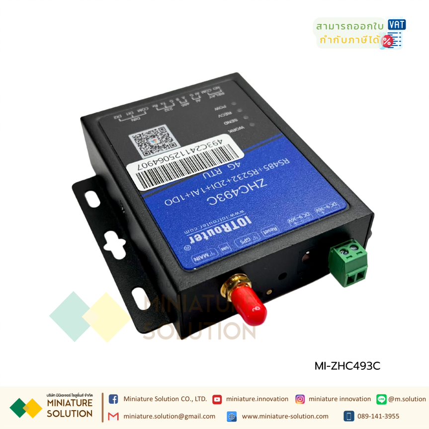 IoT Module ZHC493C 4G MQTT RTU RS485/232+1DO+2DI+1AI/On Cloud/Support API .JSON format