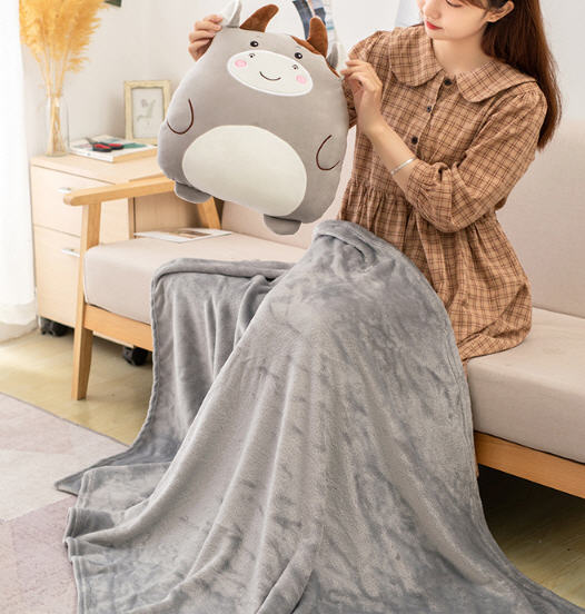 หมอน,หมอนผ้าห่ม,หมอนพกพา,หมอนผ้าห่มพับได้,หมอนสกรีนโลโก้,40*35cm+1*1.7m