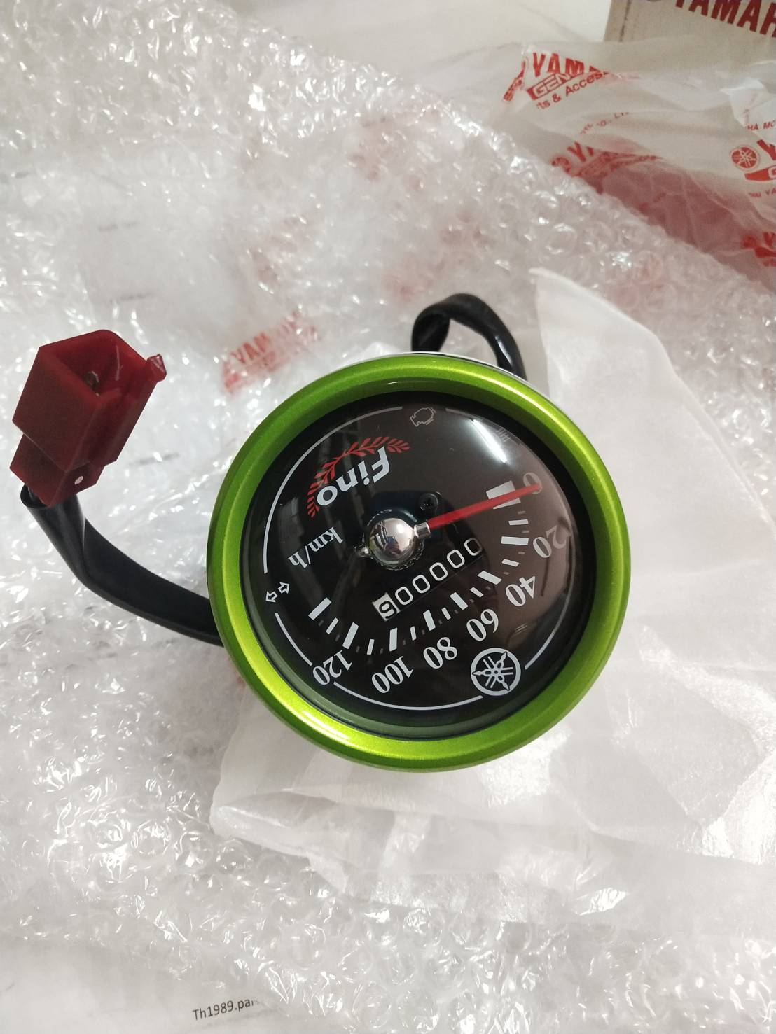 ชุดเรือนไมล์ สีเขียว/ขาว ฟีโน่คาร์บูเกจ์แยก FINO อะไหล่แท้ YAMAHA 20B-H3570-62