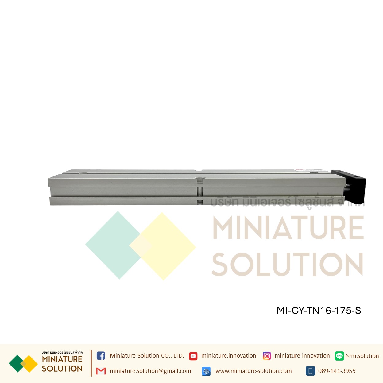 TN16 Series กระบอกสูบลมนิวเมติก 16 มม. กระบอกสูบเพลาคู่ pneumatic double rod double shaft cylinder M5X0.8 ก้านสูบคู่