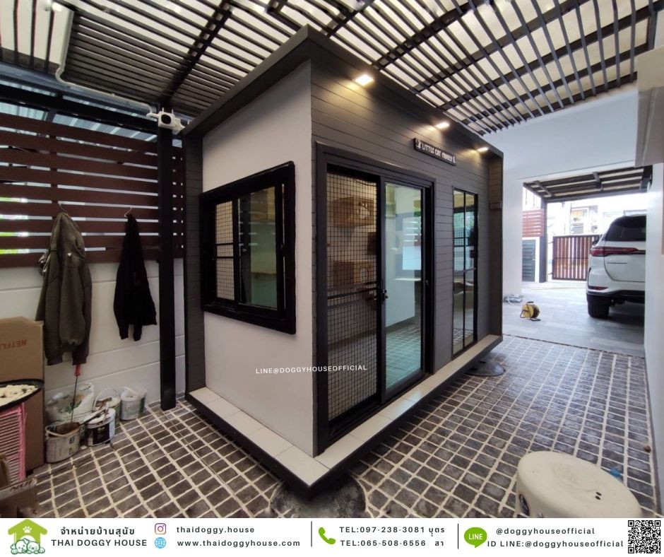 บ้านแมว รองรับการติดแอร์