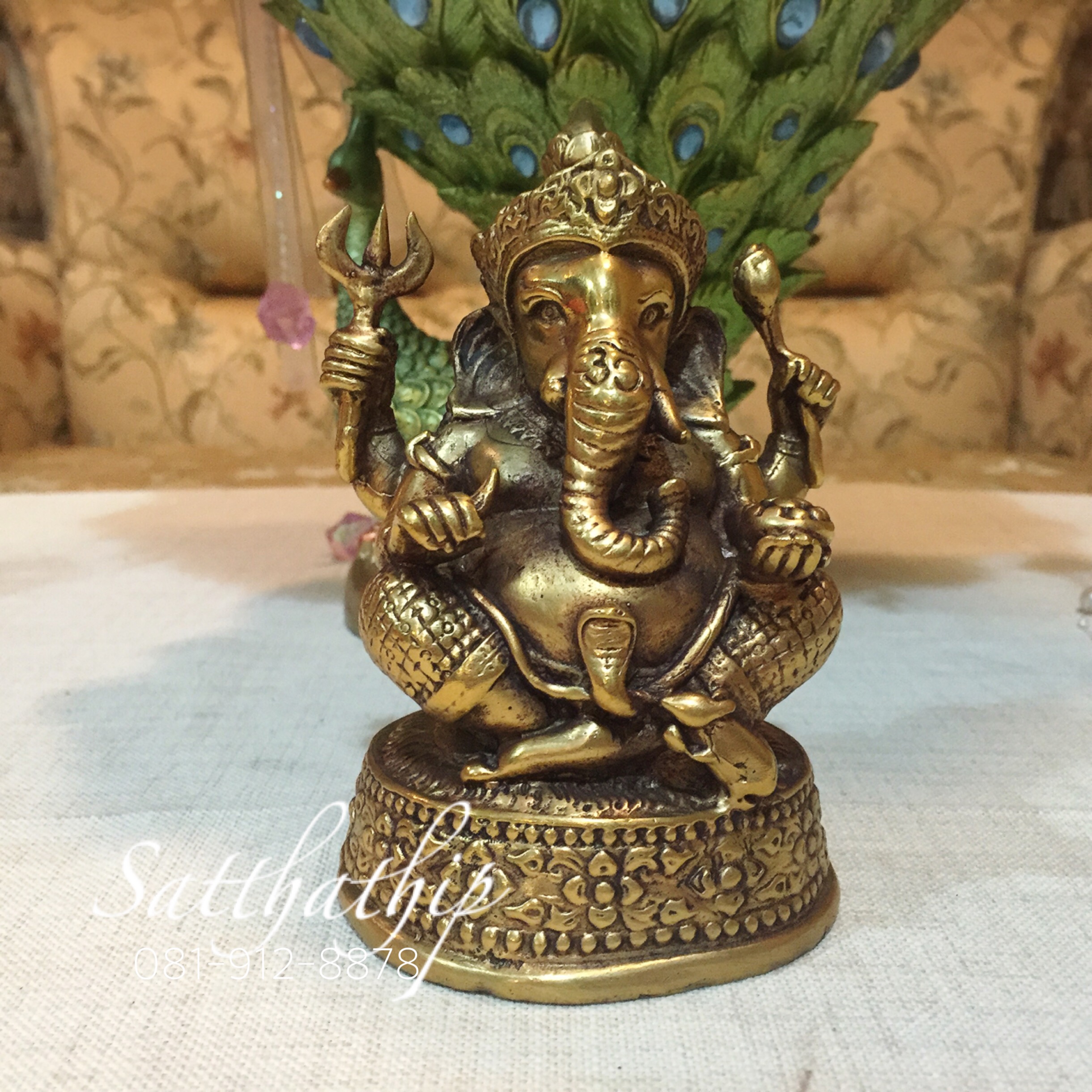 พระพิฆเนศปาง พระรีนาโมจัน คณปติ (ทองเหลือง) - Ganesha: Lord of Success