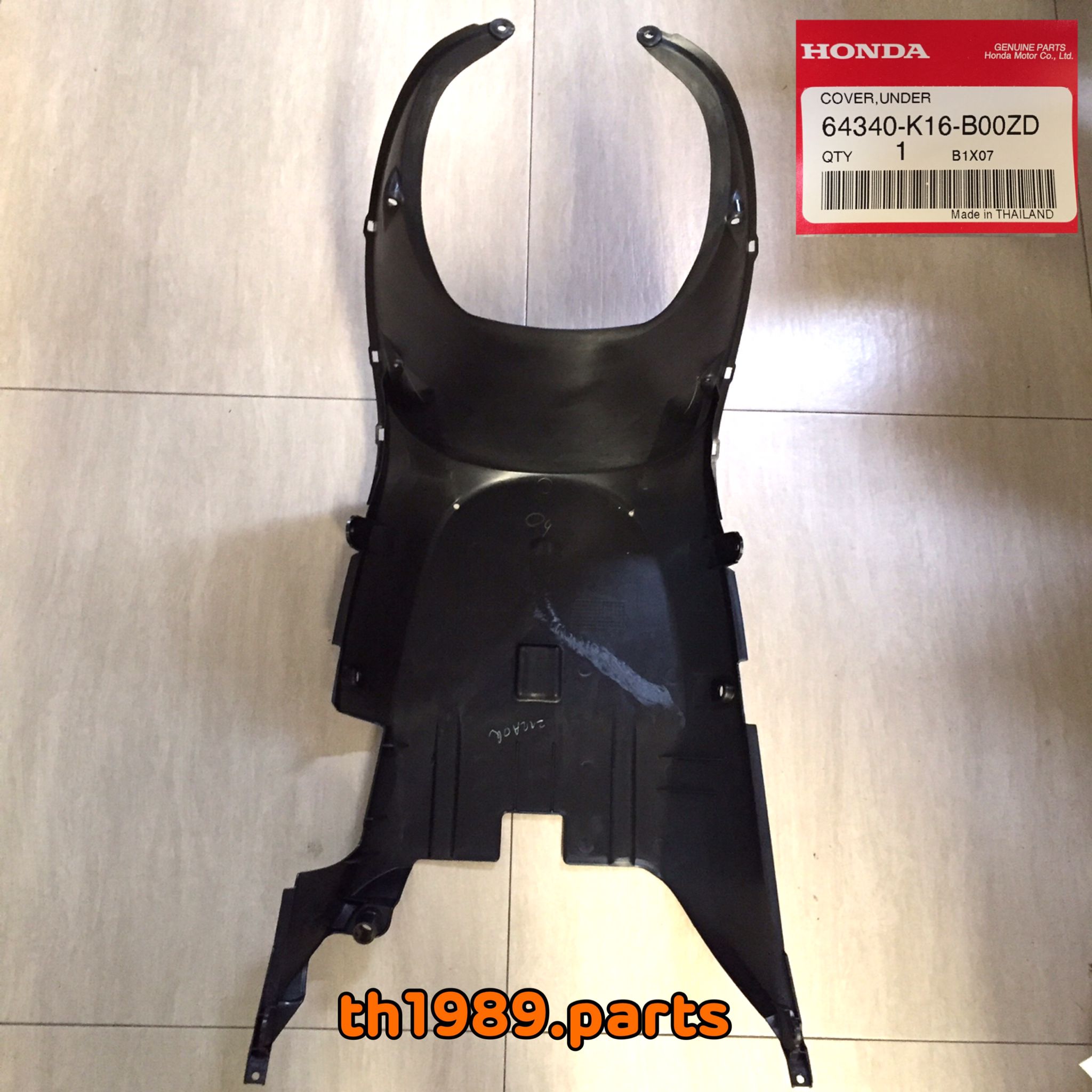 64340-K16-900 ฝาครอบตัวล่าง SCOOPY-I 2013 สกู้ปปี้ไอไฟเลี้ยวบังลม อะไหล่แท้ HONDA 64340-K16-B00ZD / 64340-K16-900